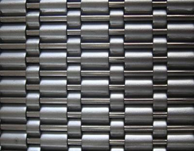 China Stainless steel wire woven channel mesh for elevator curtain walls cladding for sale