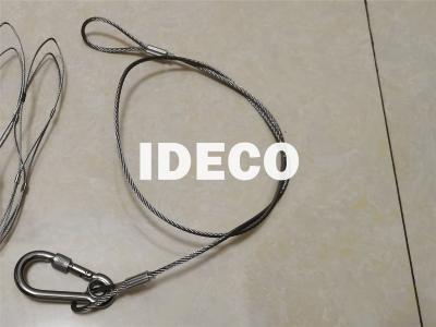 China Secondary Retention wire, Lanyards Retaining Wire with Spring/Snap Hooks, Stainless Steel Cables and Carabiners for sale