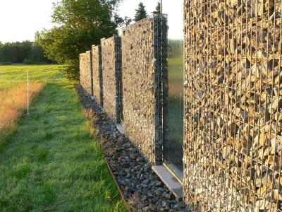 China Wire Mesh Welded Gabionen Zaun, Decorative Gaviones Fences,Gabion Cloture Jardin for sale