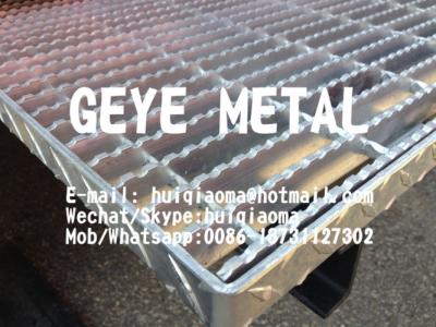 China Aluminium Swage-Locked Rectangular Bar Grating Serrated for Sewage/Waste Water Treatmment for sale