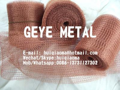 China Copper Mesh Packing for Distillation Column Reflux Still, Knitted Copper Wire Mesh Filter Moonshine Brewing for sale