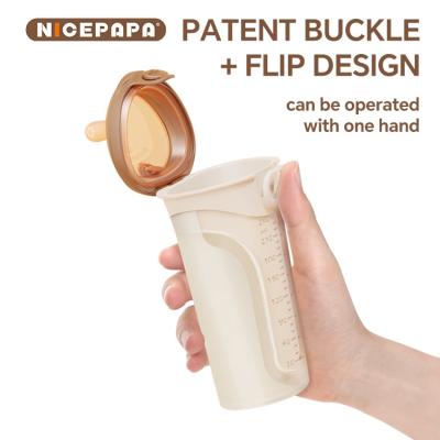 China NICEPAPA FLIP-CAP Durable BPA-Free Food Grade Silicone Baby Bottle Hollow Scale Easy Grip (Cross hole M) à venda