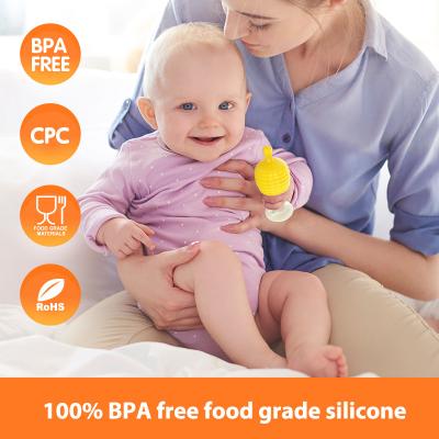 Cina Commestibile della tettarella di Teether del silicone del capezzolo del bambino BPA libero con il contenitore di copertura in vendita