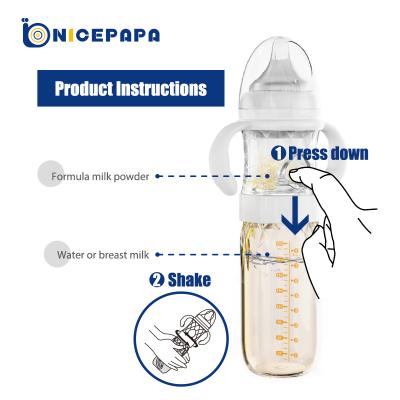 China Formula Mixing PPSU Baby Feeding Bottle 240Ml Smart Multifunction for sale