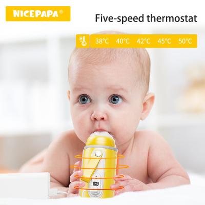 China Milk Portable Baby Bottle Warmer USB Jacket Cover PVC BPA Free for sale