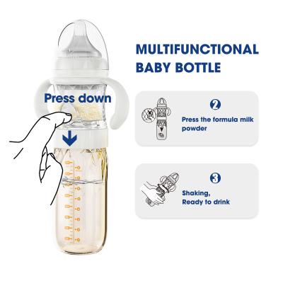 China Anti Colic Formula Self Mixing Baby Bottles Night Feeding BPA Free 240ml for sale