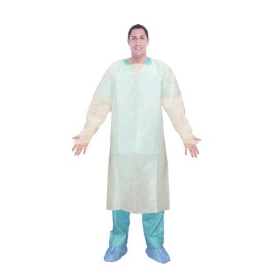 China Factory direct sale eco-friendly disposable heat seal gown with good quality for sale