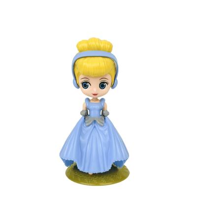 China Non-toxic Hot Selling Cartoon Cute Plastic Cake Topper Princess Cake Girl Cartoon Cake Topper Toy for sale