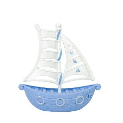 China Hot Selling Non-toxic Plastic Cake Topper Decoration Cake Bag Simulation Toy Ship Boy Cake Top Toy for sale