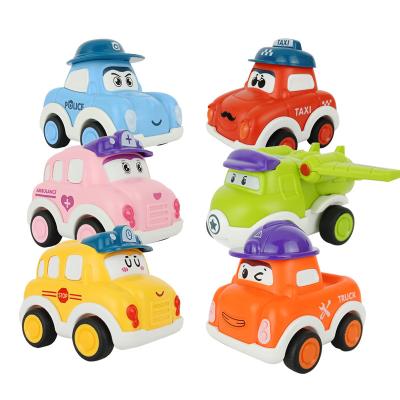 China Pull Back Model Car; Open Door Full High Simulation Engineering Mini Car Toy Custom Die Cast Engineering Plastics Toy Diecast Model Cars For Kids Toys for sale