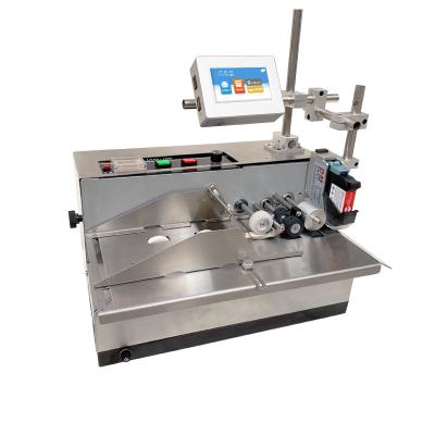 China restaurant automatic bag paging machine small mini LOGO inkjet two-dimensional code machine date lot number code printing conv for sale