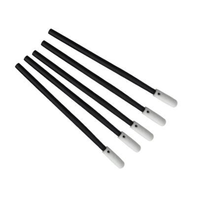 China Alcohol Resistant Black Handle Around Head Cleanroom Foam Cleaning Swab Stick For Industrial for sale