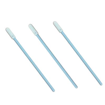 China Alcohol Use Industrial Dirt Resistant Remove Screen Cleaning Small Tip Polyester Head Cleanroom Disposable Swab Stick for sale