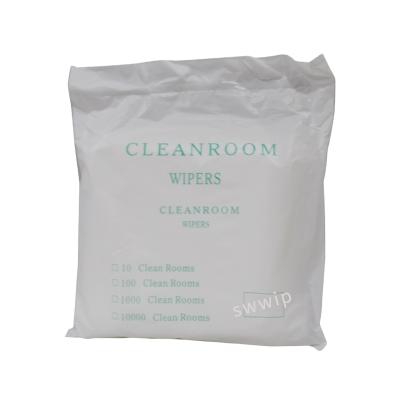 China Factory clean room cleaning cloth soft industrial microfiber wipes for electronics/LCD/lens/glass for sale