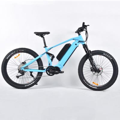 China Good quality aluminum alloy MGS mid motor 1000w ebike 27.5 inch wheel 48v dual battery electric mountain bike for sale