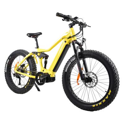 China Aluminum alloy bicycle full suspension electric ebike fat tire electric bike for sale