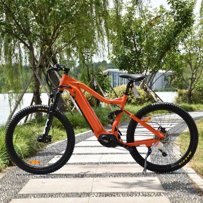 China High Quality 48v Battery Aluminum Alloy 27.5 Inch Mid Mountain Bike 500w Electric Drive Ebike With Full Suspension for sale