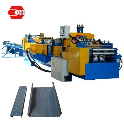 China 60-300mm Automatic GI Channel Z Purline Gutter Strut Channel Roll Forming Keel Machine for sale