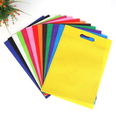 China Custom Logo Design Printed Color Size Polypropylene TNT Eco-friendly Non Woven Die Cut Tote Bag for sale