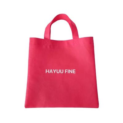 China Wholesale Custom Handled Personalized Non Woven Shopping Bag Tote Bags Promotional Reusable Fabric With Logo for sale