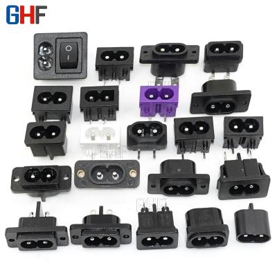 China AC-004 Character Eight Character Commercial Direct Plug Factory Insulation AC Power Socket Flame Retardant for sale