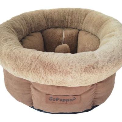 China Cats GOPUPPER Pet Cup Bed, Cat Sleeping Bed, Velvet Pet House for sale