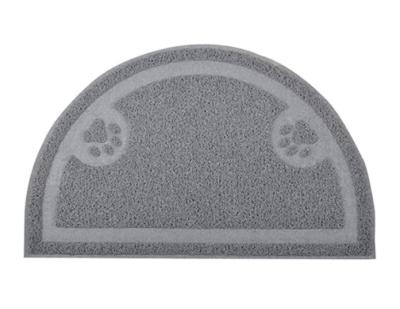 China GOPUPPER Cats Semicircle Cat Garbage Mat, Franco Camion/Kitten Soft Cat Mat Garbage, PVC Mat for sale