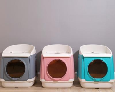 China Plastic Cats GOPUPPER Cat Litter Room, Dustbin, Collecting Garbage Container for sale