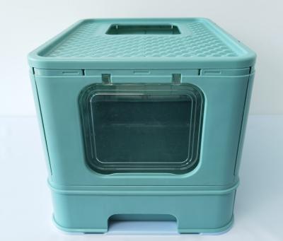 China Plastic Cats GOPUPPER Cat Litter Rectangle Double-Ended Box, Collecting Garbage Container for sale