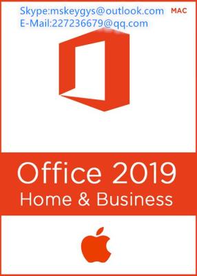 China Global Updated Microsoft MAC Office 2016 2019 HB For Mac  Key for sale