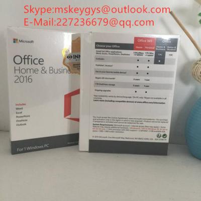 China Office 2016 Home And Business /office 2016 pro PLUS / Home And Student Key  /coa stickers for sale