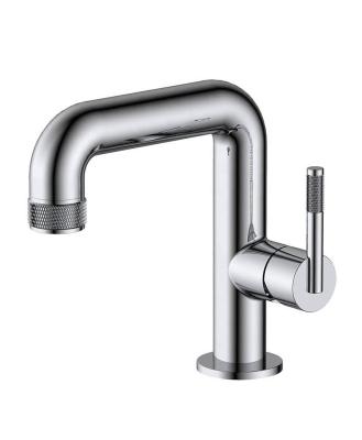 China Single Lever Ceramic Basin Faucet 35mm Metered Taps Chrome Plated Royal Design Single Hole Deck-Mounted Taps 10 Years Quality Warranty for sale