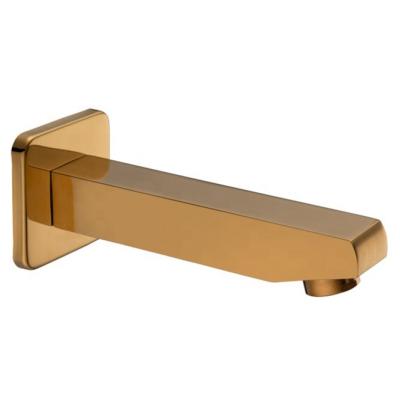 China Modern Brass Thermostatic Concealed Faucet Gold Color Concealed Square Concealed Spout Thermostatic Concealed Faucet Accessory for sale