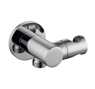 China Modern Brass Concealed Hose Outlet Shower Faucet Floor Bathroom Faucet Co-Holder Wall Mounted Elbow Floor Accessory for sale