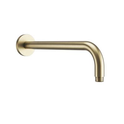 China Modern High Quality Thermostatic Concealed Floor Mounted Bathroom Faucet Wall Mounted Mixer Brushed Gold Shower Head Hose Extension Arm for sale