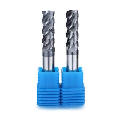 China Milling Cutter 10% Cobalt Square Cutting Tools CNC Precision Sharp Milling Tool Coated Milling Cutter Helical Carbide End Mill for sale