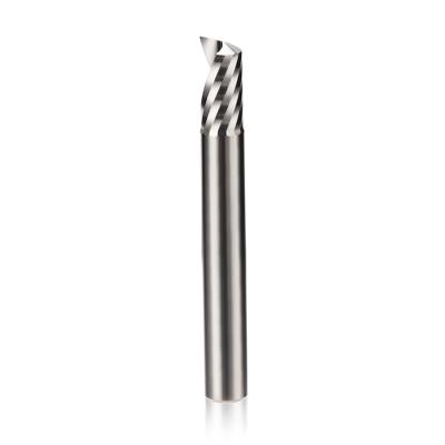 China ZHY Milling Cutter Glass Face Flute Single Flute Spiral Cutter/Carbide End Mill For Acrylic And Aluminum for sale