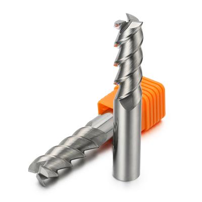 China Milling Cutter Zhy 3 Flute Tool Aluminum Mills For High Speed ​​Cutting High Polished End for sale