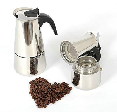 China Viable Stovetop Espreeso Machine and Moka Pot for Gas or Electric Ceramic Stovetop for sale