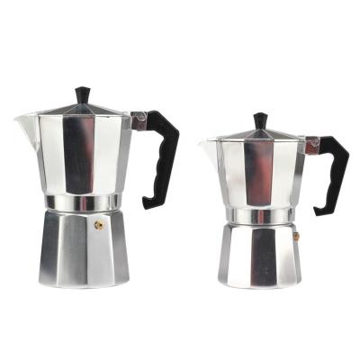 China Sustainable Italian Aluminum Silver Express Moka Pot for sale