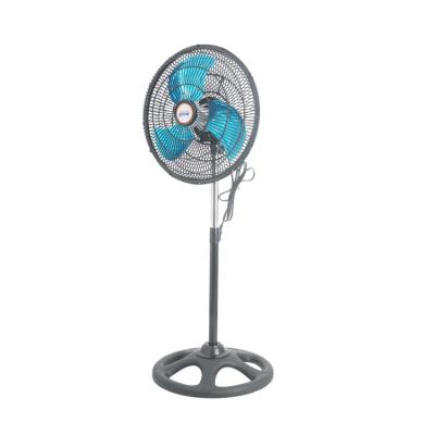 China Retro Blue Powerful Aluminum Steel Fan Malaysia Aircooler 3 Blades 220 Voltage 220 Rack Fan Antique Blue Retro In Black for sale