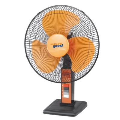 China Table fan 220V 110v 16 inch 3 speed setting ac dc factory cheap price orient desk oscillating fan with pp blade for sale