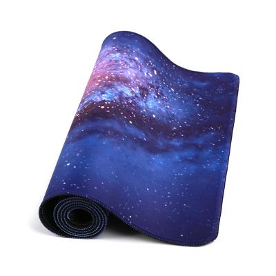 China OEM Non-Slip Promotional Custom Logo Large Size Natural Edges Anti-Slip Rubber Printed Quilted Mouse Pad for sale