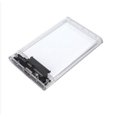 China 2.5 Inch Aluminum Solid State Transparent Mobile Hard Notebook SSD USB3.0 SATA Hard Disk Box for sale