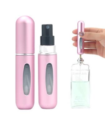 China 2022 Cosmetic Wholesales Supplier 5ml Mini Travel Spray Refillable Bottom Refillable Perfume Bottle Portable Atomizer Bottle for sale