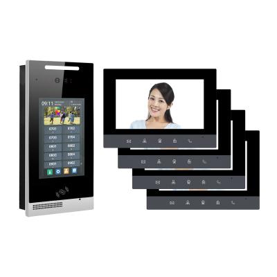 China Intercom IP Intercom Access Control System Multi Apartment Door Phone Video Intercom Radio for sale