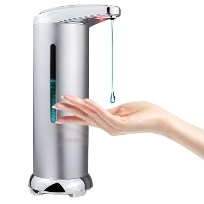 China 2020 Hot Sale 250ML AAA Battery USB Charge Infrared Induction Liquid Soap Dispenser With CE Certification for sale