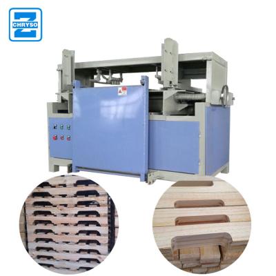 China Wooden Pallet Stringers Groove Notching CE Automatic Wooden Pallet Stringers Groove Wood Pallet Notcher Machine Price for sale