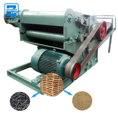 China Automatic Separate Pallet Nail System Plant Wood Crusher Machine Wood Crusher For Scrap Wood Pallet for sale