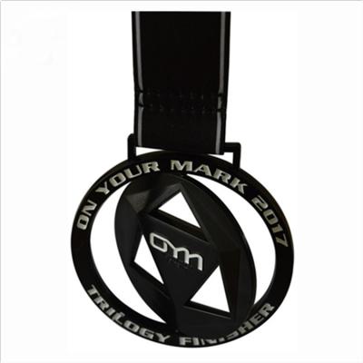 China Custom Europe Sport Event Metal Spinner Medal for sale